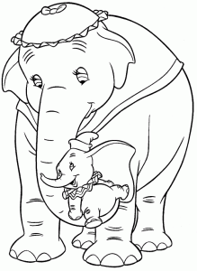 baby dumbo coloring pages