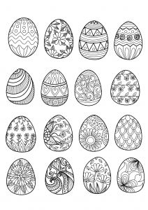 16 Easter eggs