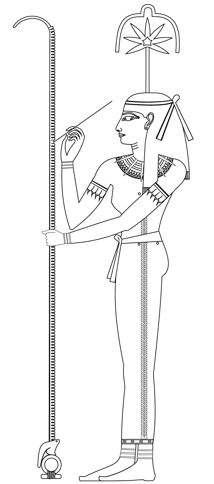 Seshat-goddess-of-writing-and-wisdom - Egypt Kids Coloring Pages