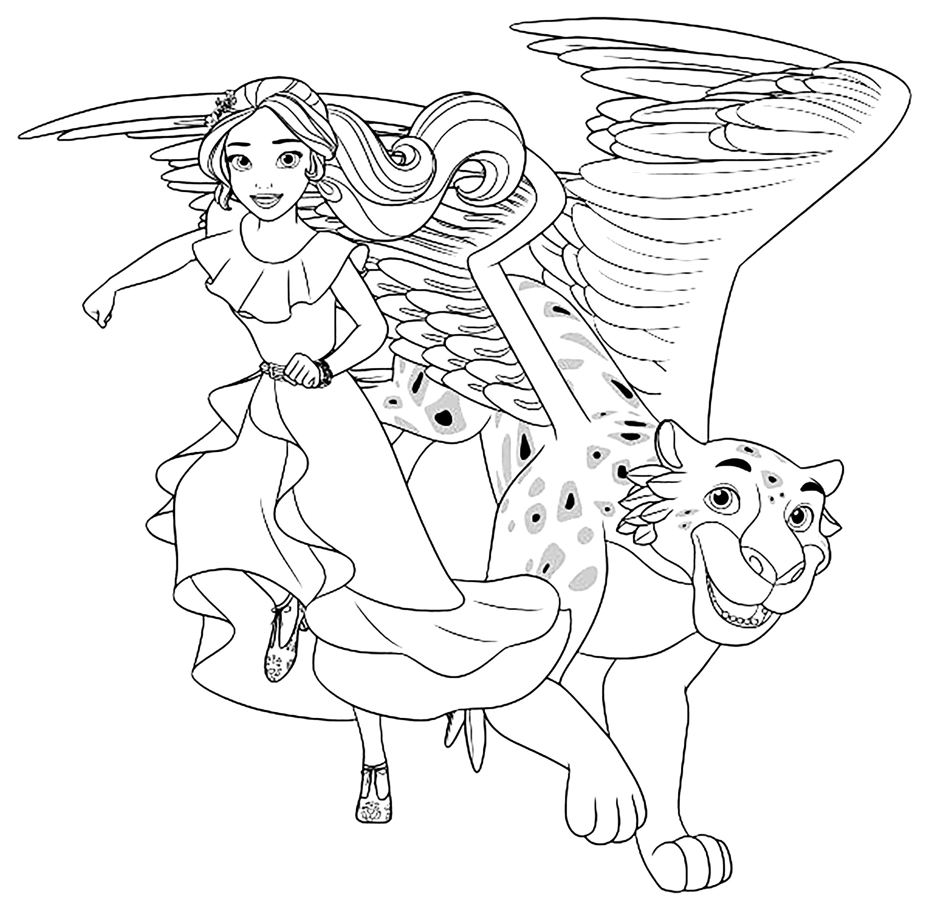 Disney Elena Of Avalor Printable Coloring Pages Book Sketch Coloring Page