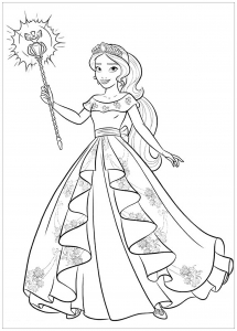 Elena Avalor Free Printable Coloring Pages For Kids