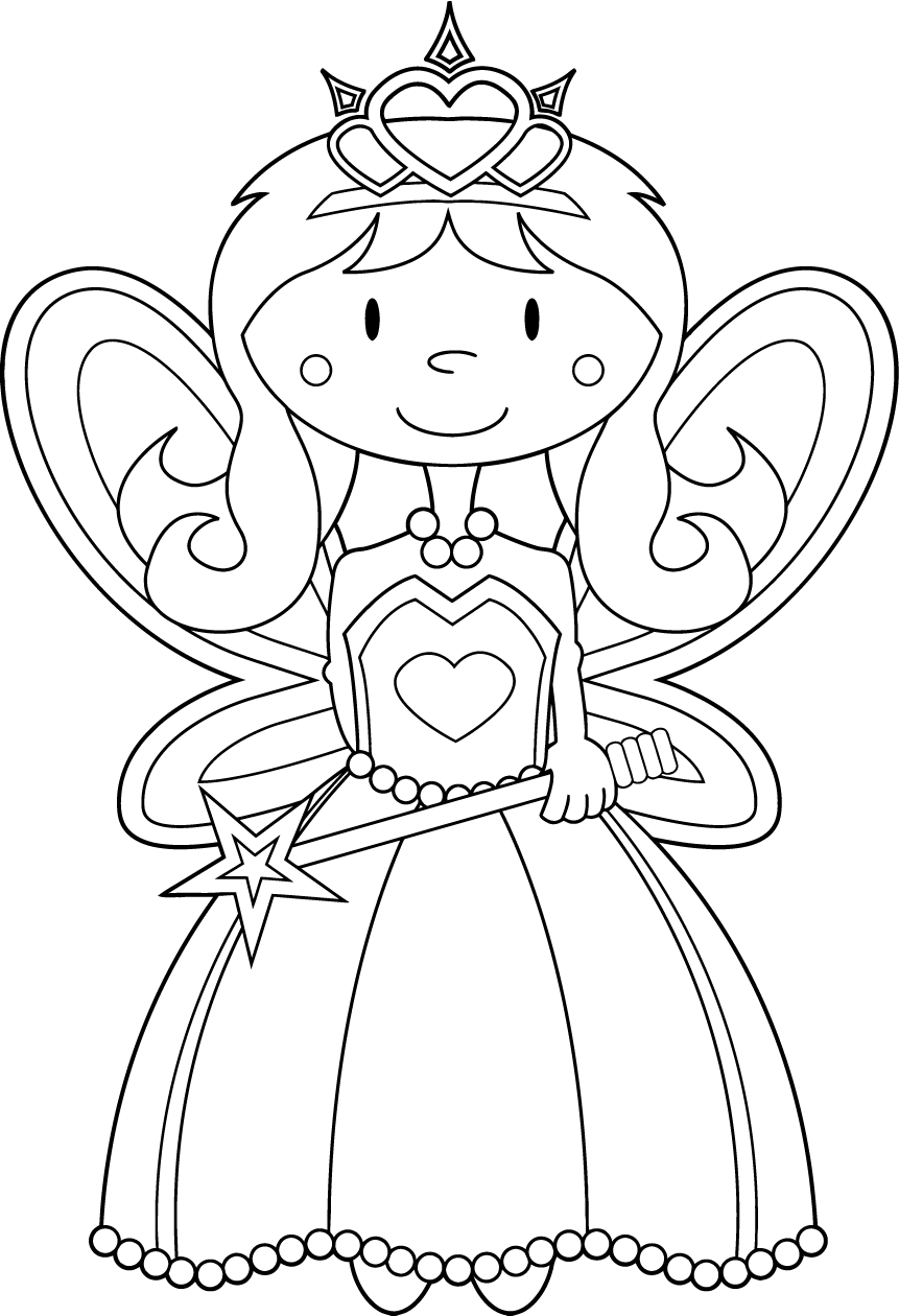 Fairy Wonderland Coloring Page