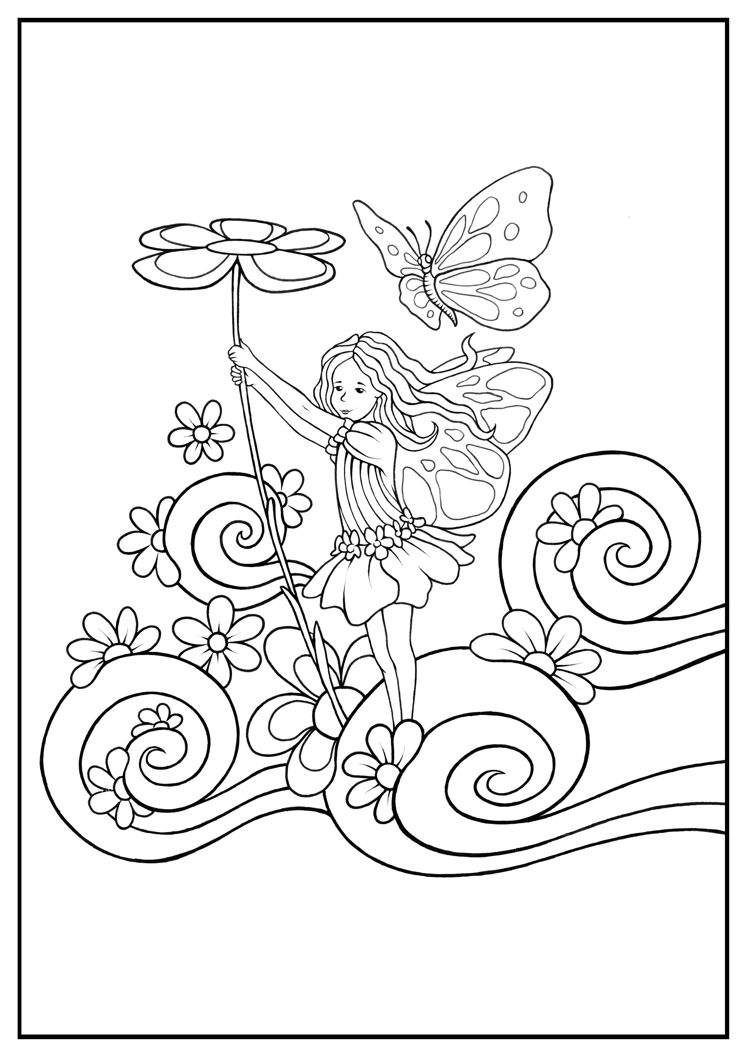 Free Fairy Coloring Printables Coloring Pages