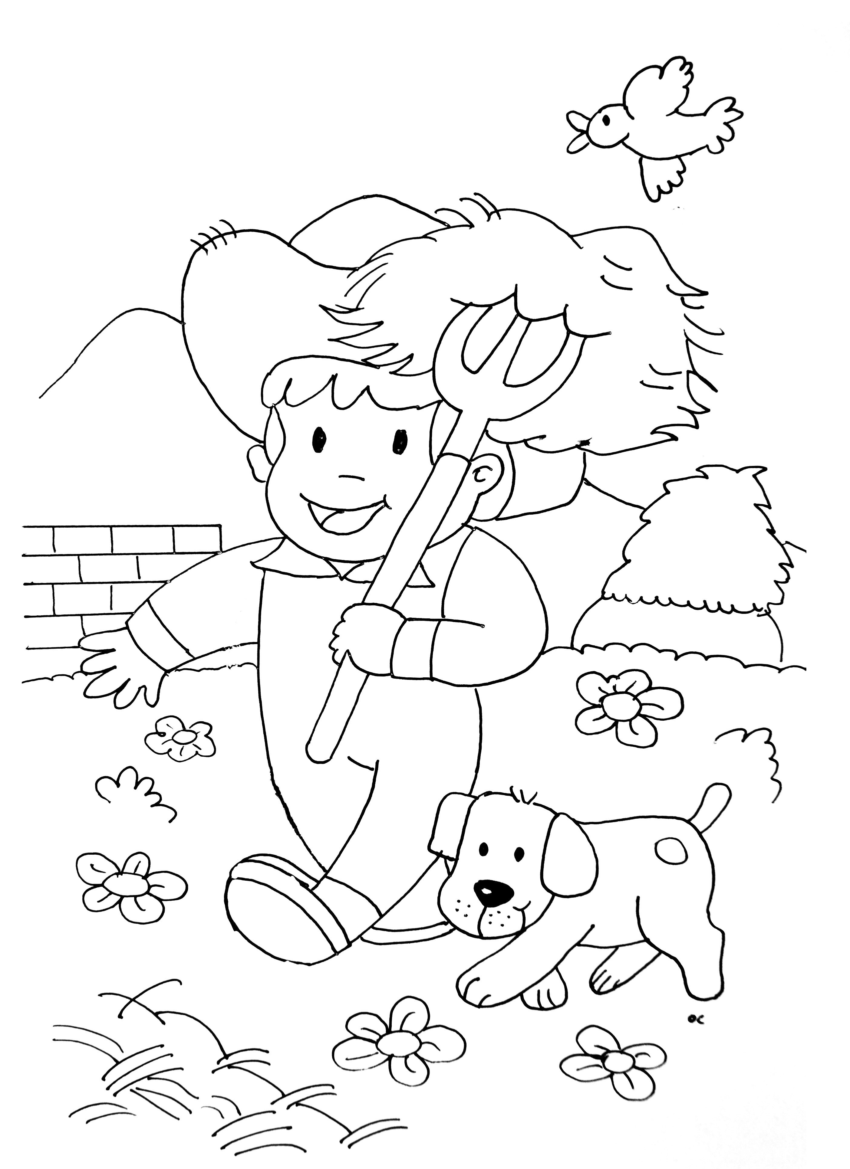 Farm coloring page to print - Farm Kids Coloring Pages - Page page/2/
