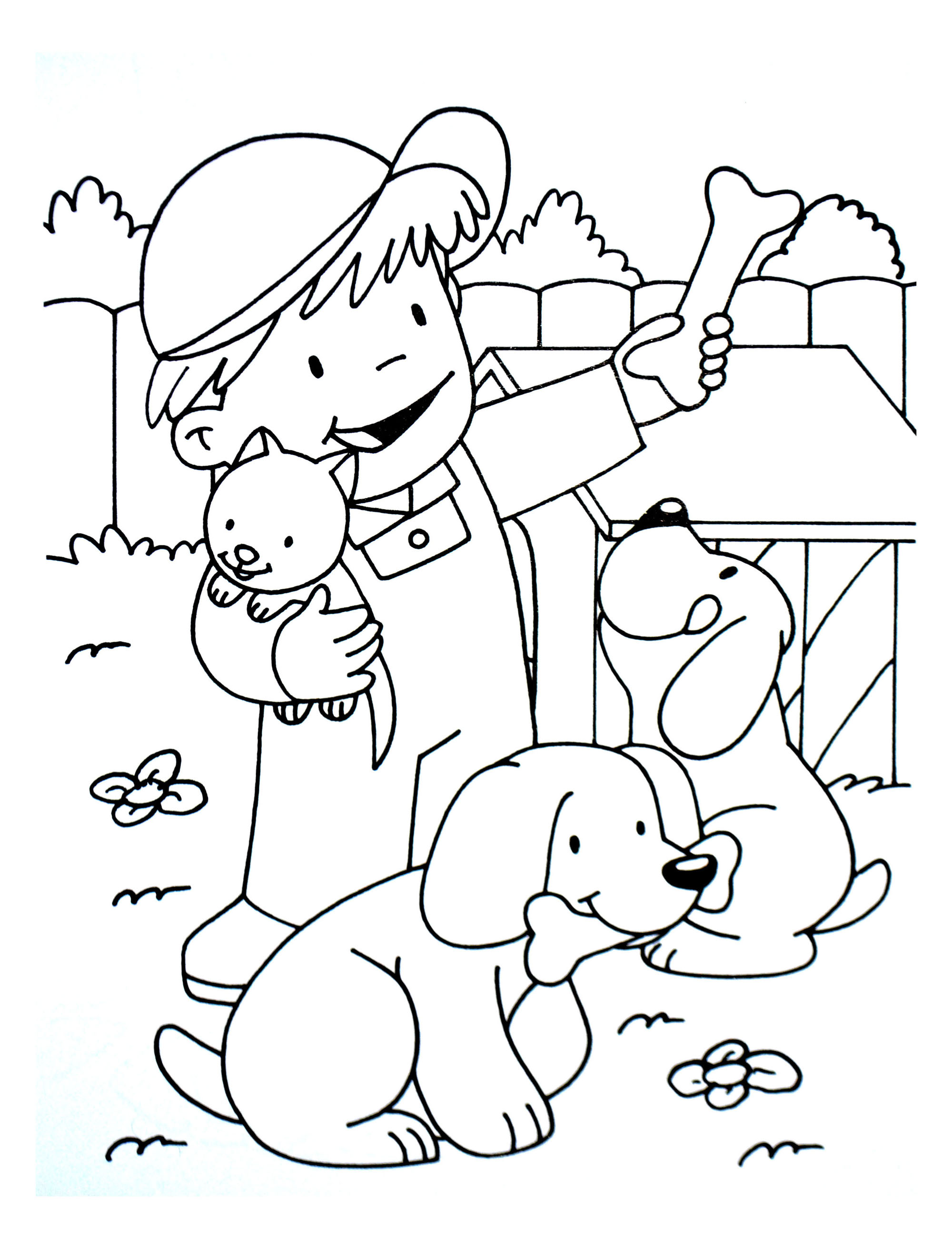 Farmer Printable Coloring Pages