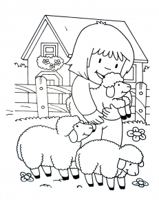 Free printable Farm coloring pages
