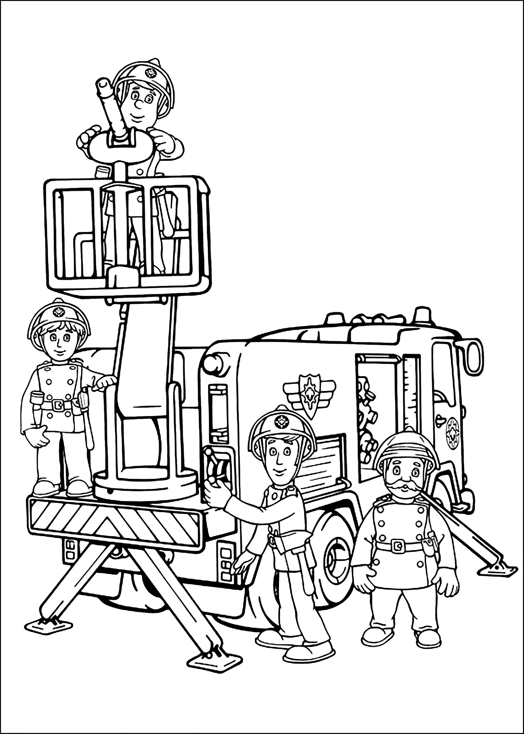 Free Fireman Coloring Pages Fire Department Kids Coloring Pages
