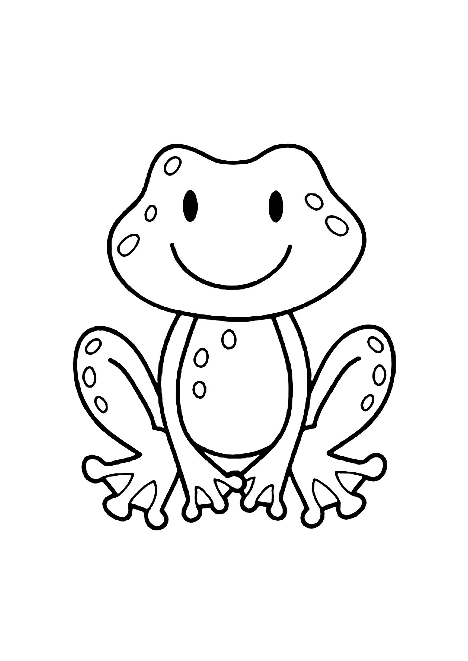 Frogs to color for children Frogs Kids Coloring Pages