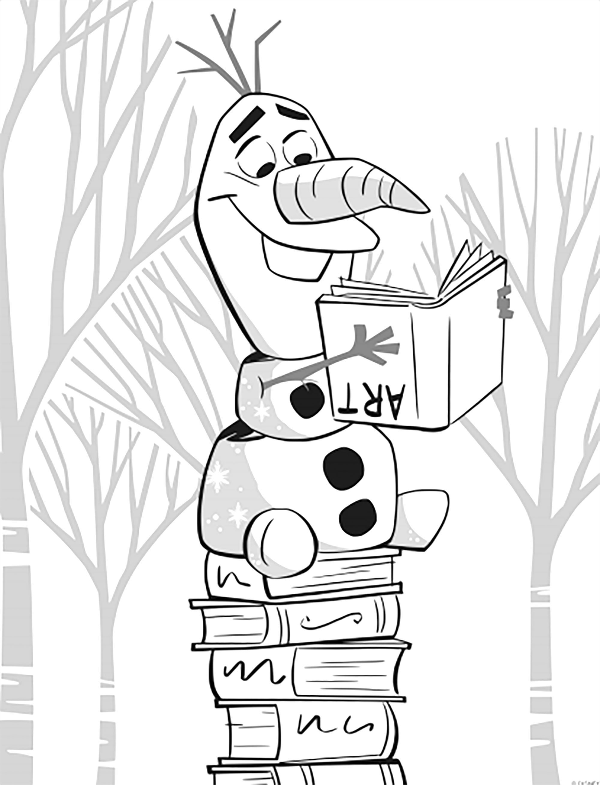 frozen 2 olaf without text frozen 2 kids coloring pages