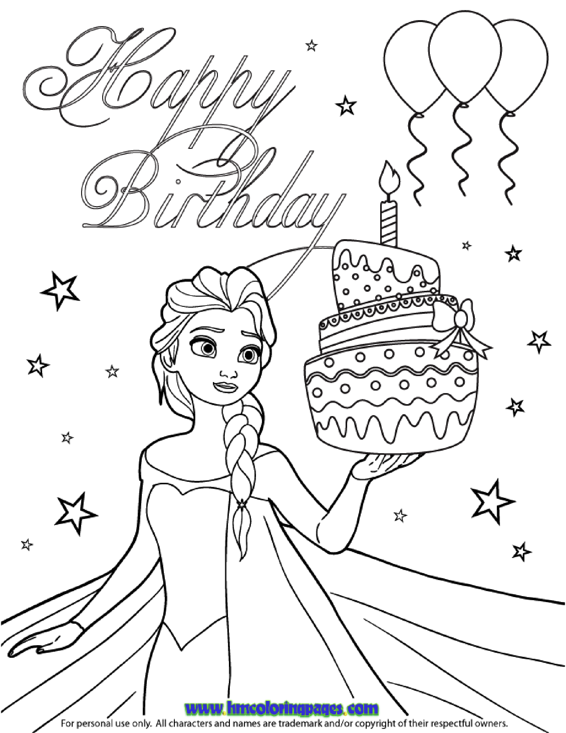 Download Frozen to color for children - Frozen Kids Coloring Pages