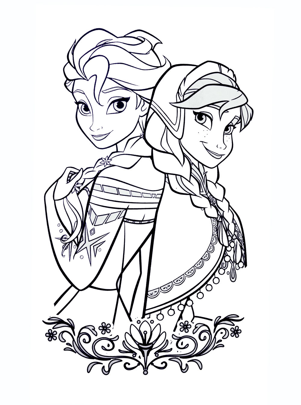 Download Frozen free to color for kids - Frozen Kids Coloring Pages