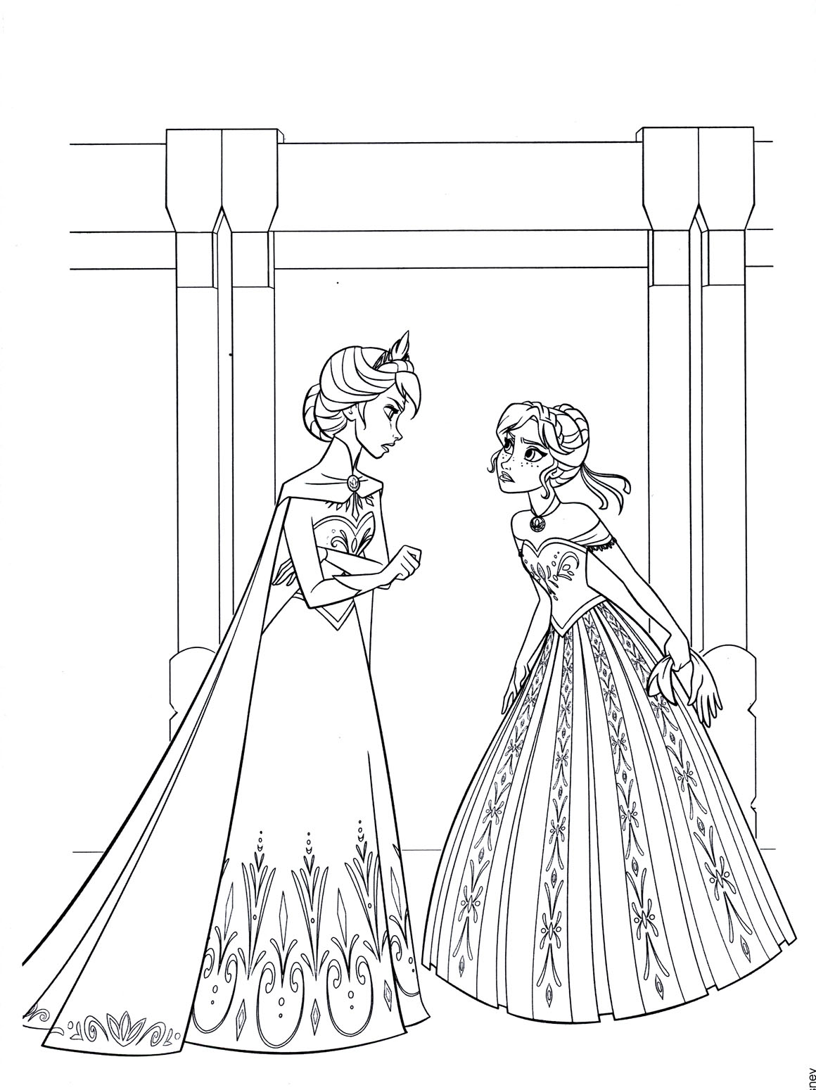 princess coloring pages frozen anna