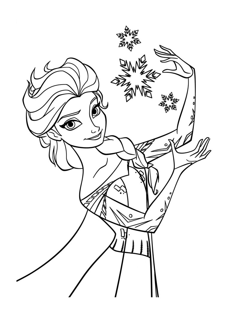 Download Frozen to color for kids - Frozen Kids Coloring Pages
