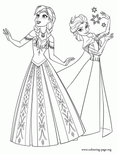 Coloring page frozen to download for free