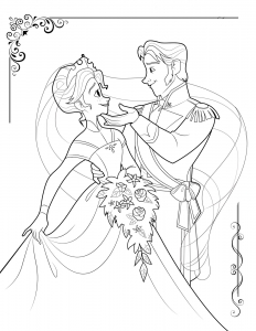 Coloring page frozen to color for children