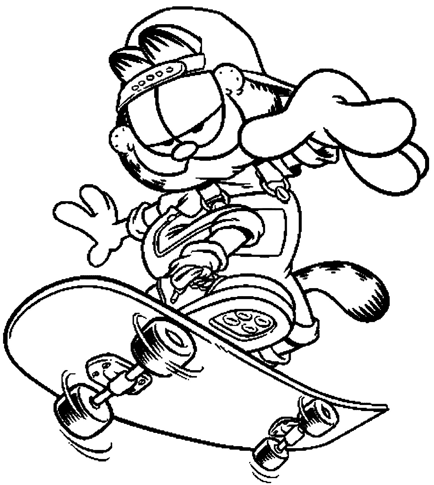 Garfield coloring pages for kids - Garfield Kids Coloring Pages