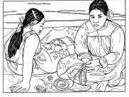 Paul Gauguin Coloring Pages for Kids