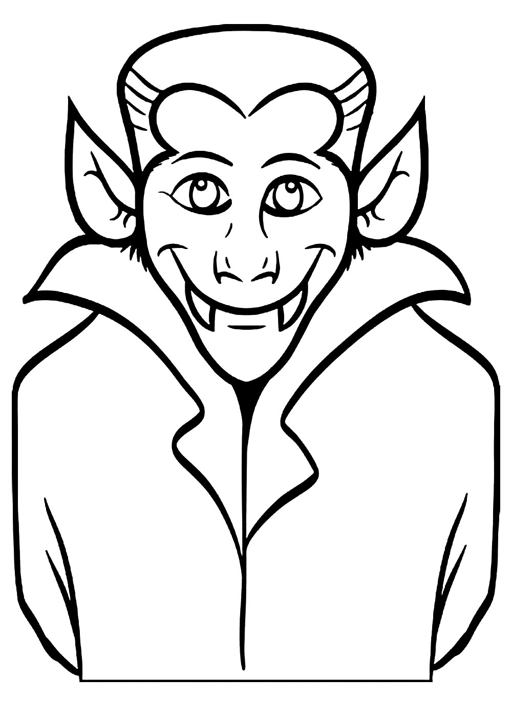 Dracula Halloween Kids Coloring Pages