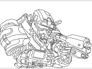 Printable Halo coloring sheets for Kids