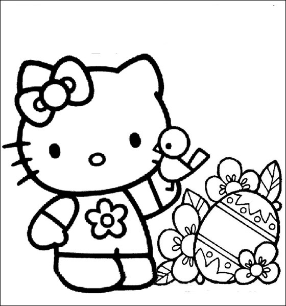 hello kitty coloring pages christmas
