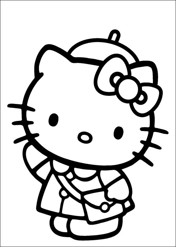 hello kitty to color for kids hello kitty kids coloring pages