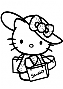 printable coloring pages of hello kitty