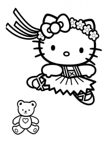 Hello Kitty Free Printable Coloring Pages For Kids