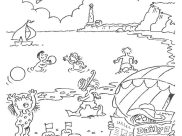 Holidays and Travels Coloring Pages for Kids