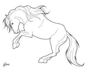 horses free printable coloring pages for kids