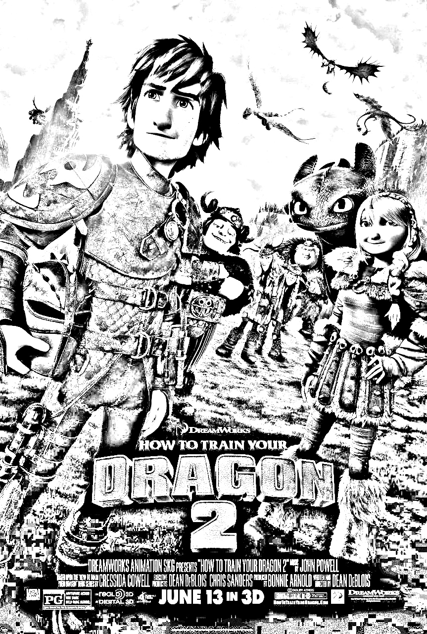 How to train your dragon 2 free to color for kids - How to ...