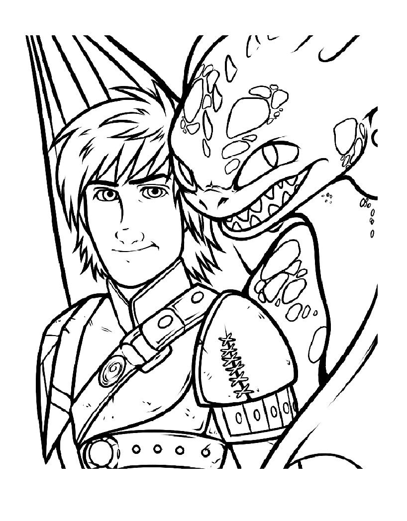 Dragons image to download and color - How to Train Your Dragon Kids  Coloring Pages