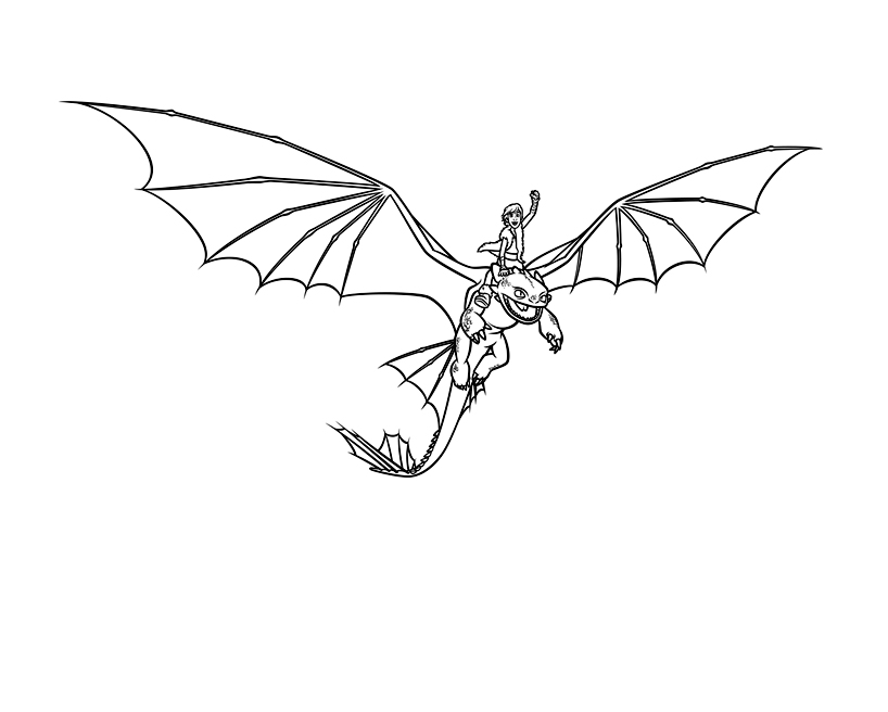 Free dragons drawing to download and color - How to Train Your Dragon ...
