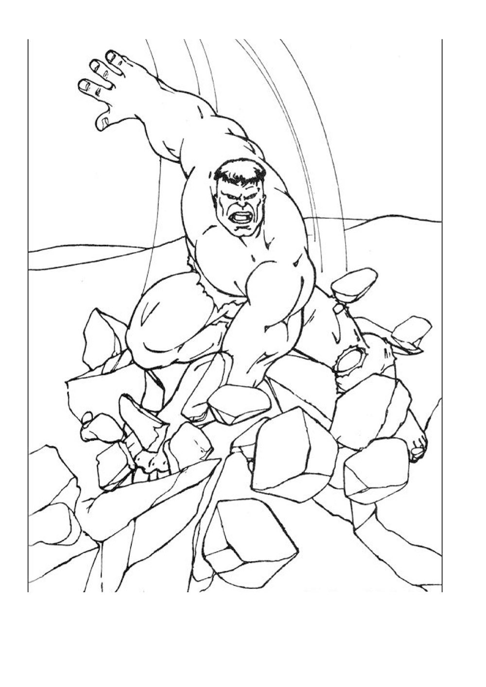 Hulk to download Hulk Kids Coloring Pages