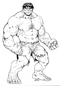 20+ Free Printable Hulk Coloring Pages 