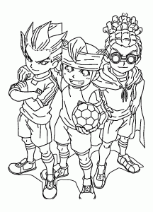 inazuma eleven free printable coloring pages for kids coloriage sapins