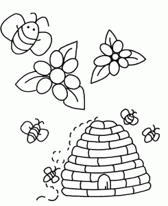 Coloring page insects for kids