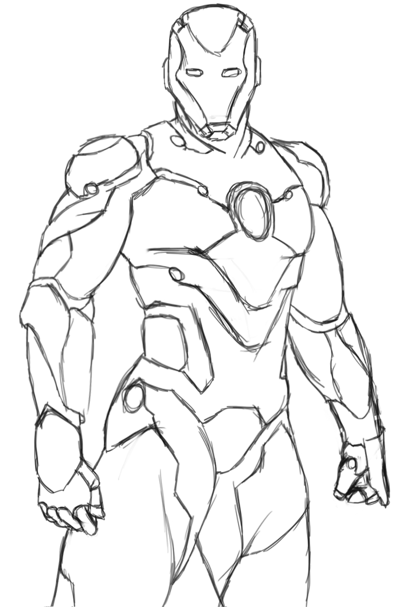 Printable Ironman Coloring Pages