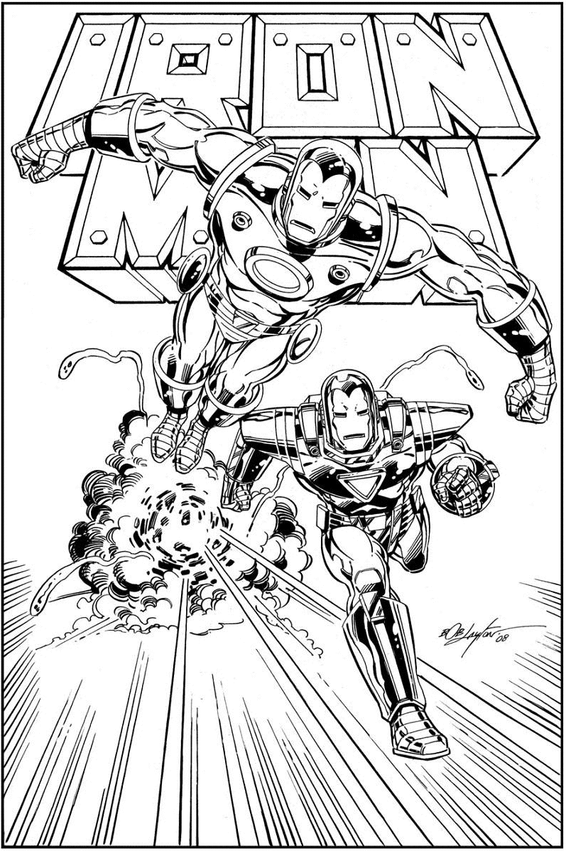 Download Iron man to color for kids - Iron Man Kids Coloring Pages