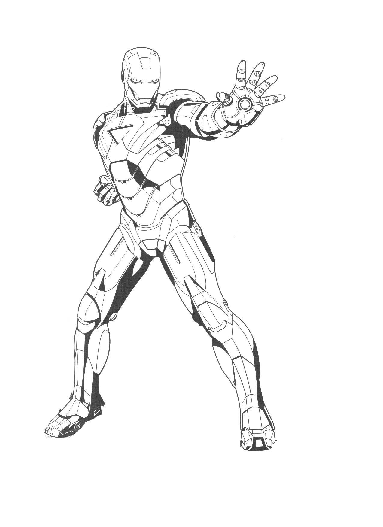 Iron man coloring pages to print for kids - Iron Man Kids Coloring Pages