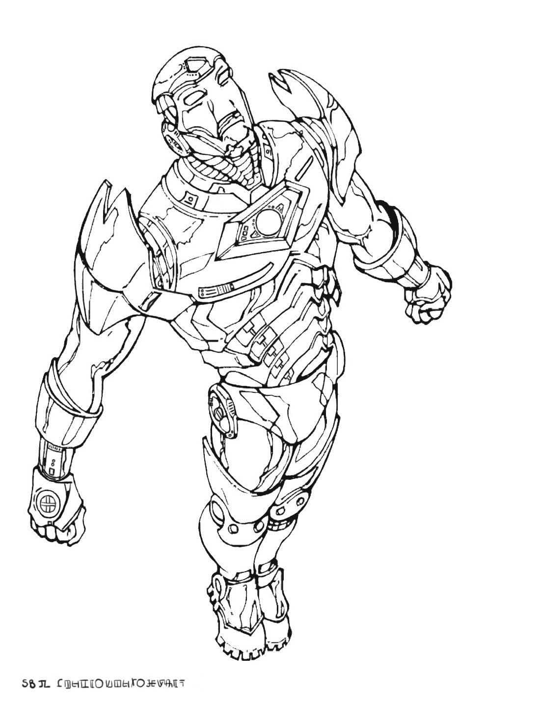 iron man coloring page