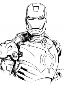 Iron man coloring pages for kids