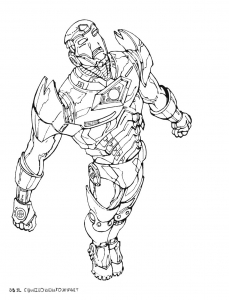 Iron Man Endgame Coloring Pages - Free printable Coloring pages for kids
