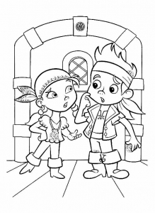disney junior jake and the neverland pirates coloring pages