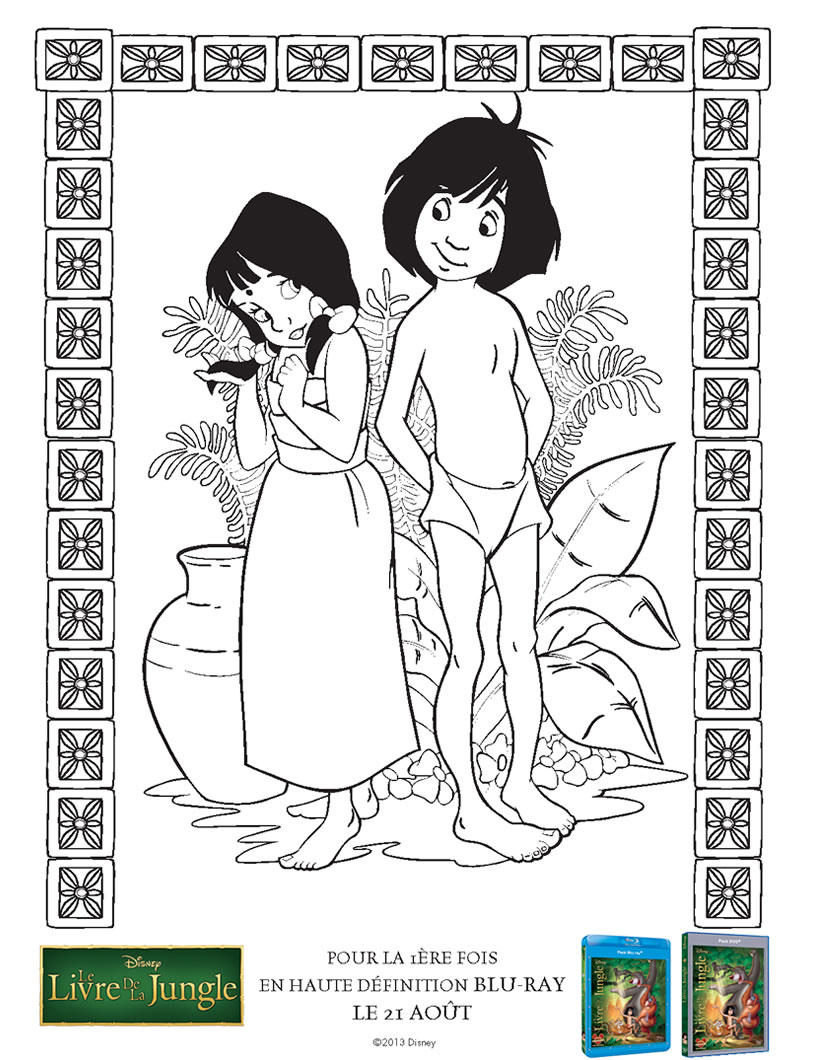 rumble in the jungle book coloring pages