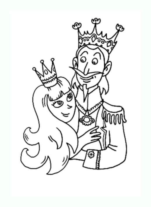 King And Queen Coloring Page