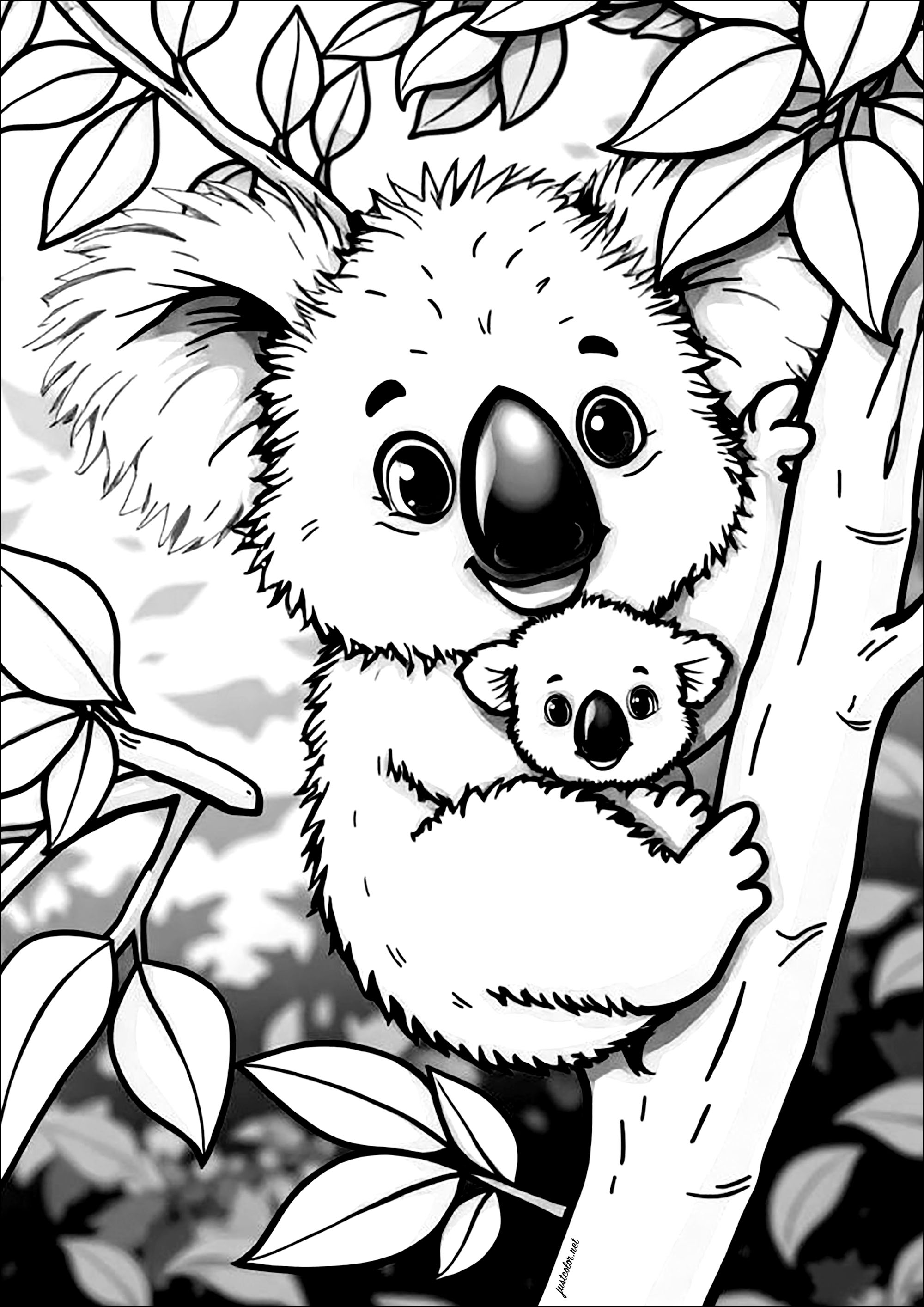 koala coloring page coloring