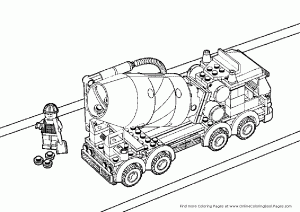 Coloring page legos for children