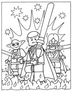 Coloring page legos free to color for children