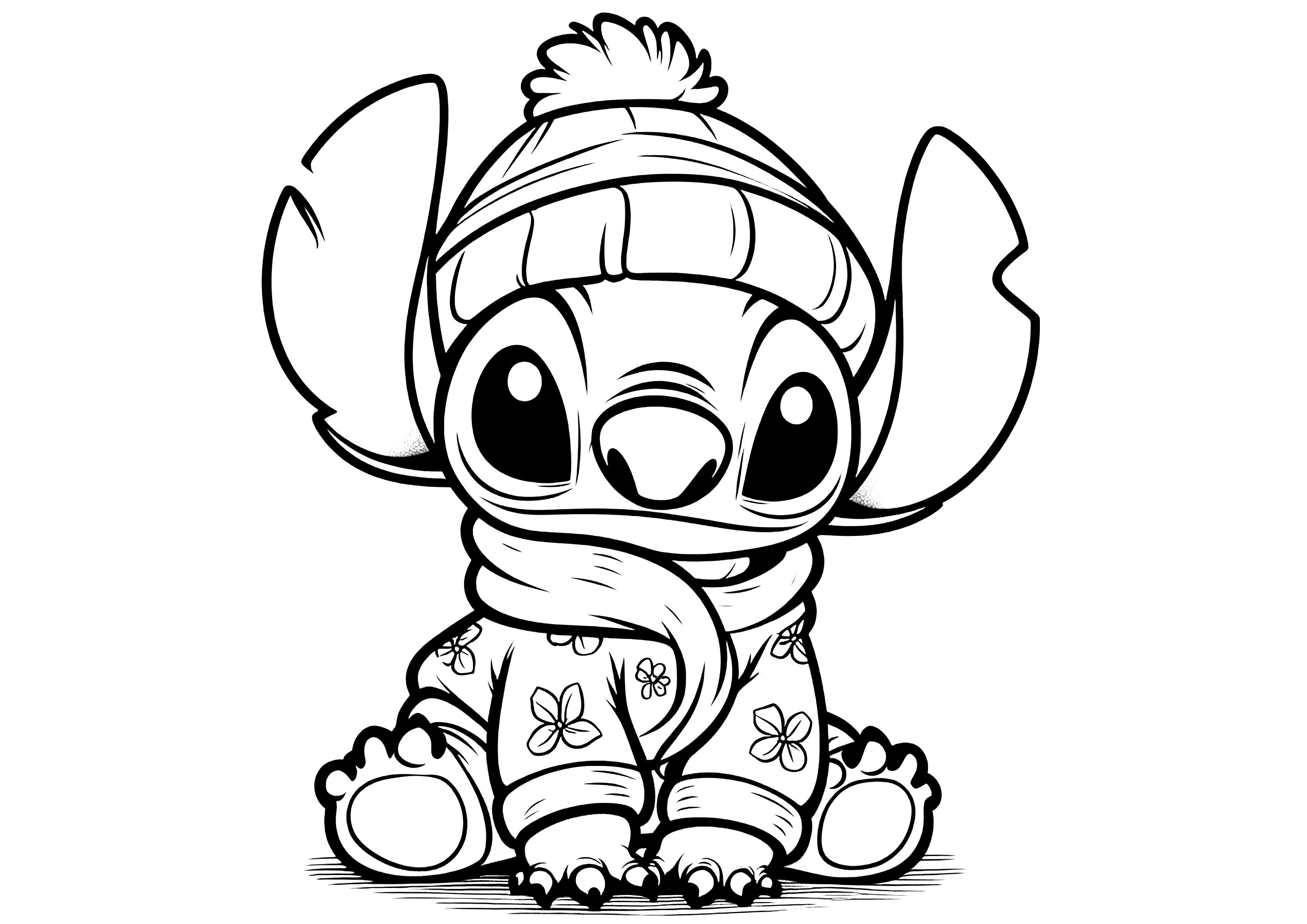 stitch coloring page to print