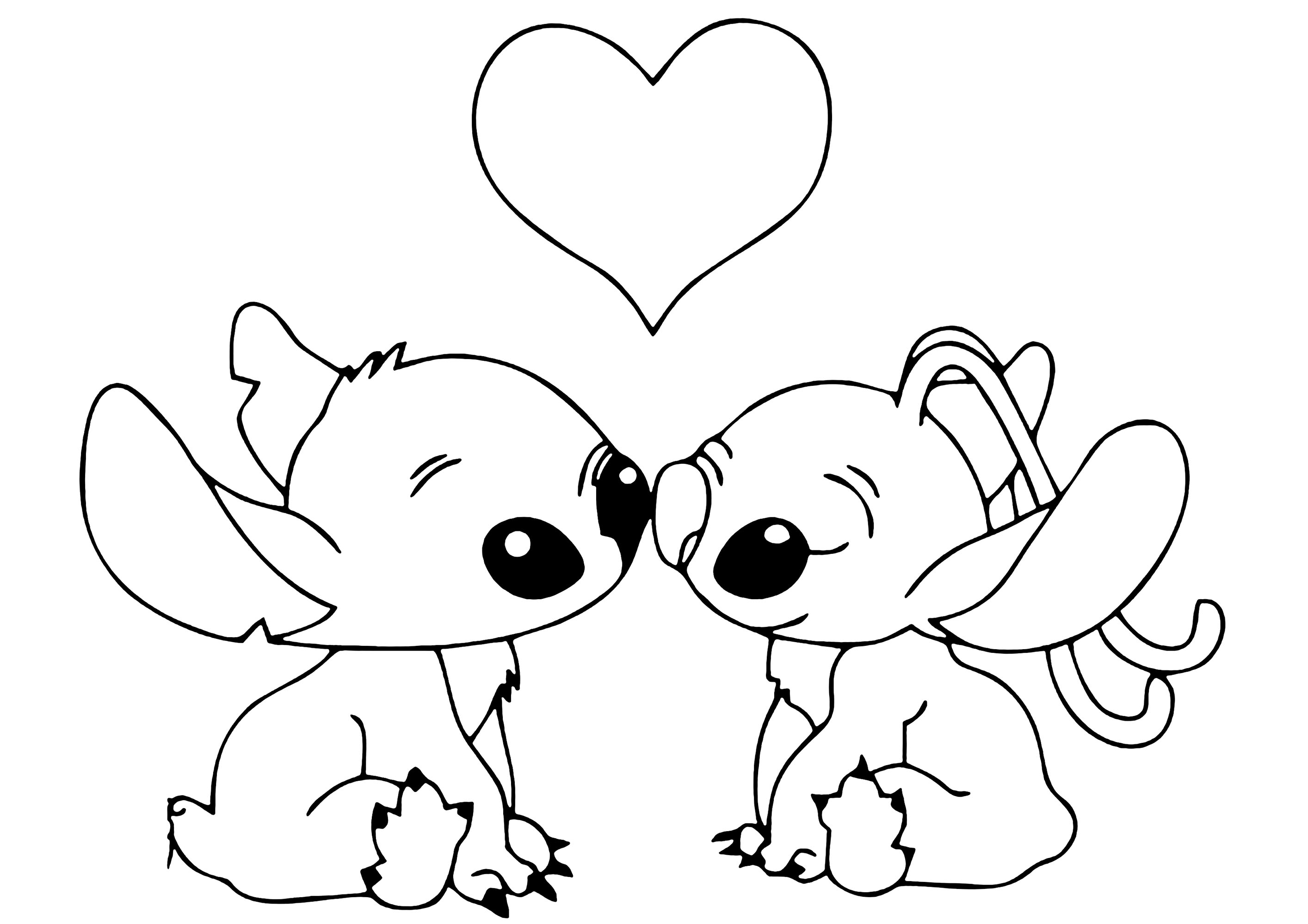 stitch coloring page to print